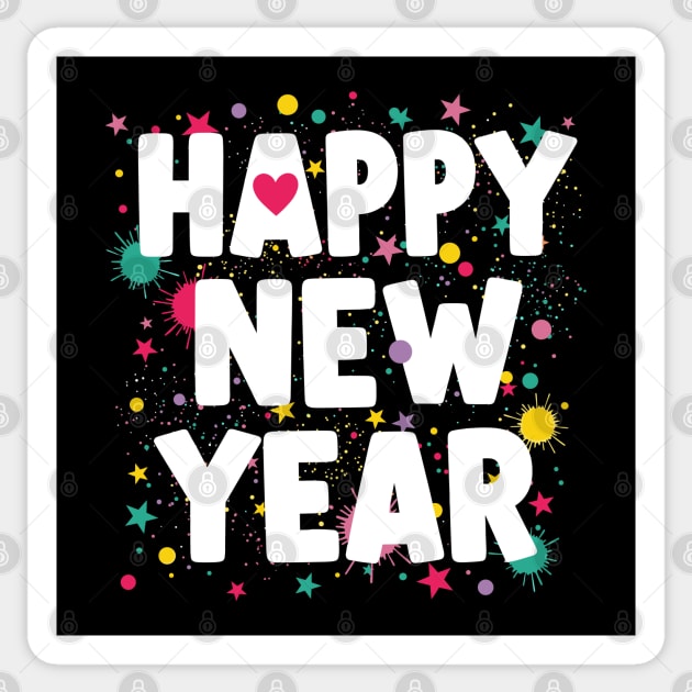 Happy New Year Celebration Sticker by enrynz